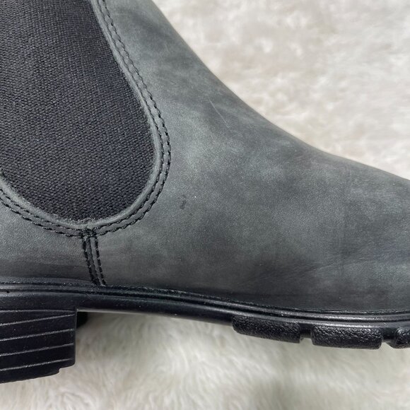 Blundstone Women's Grey Black Ankle Leather Boot Slip On Shoes Size 7.5 US - Picture 10 of 15
